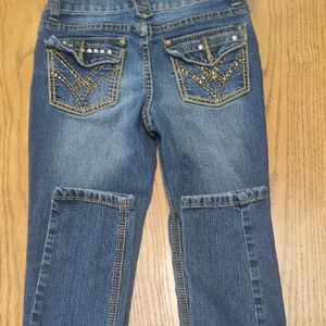 Stylish Kids Denim Jeans with Embellished Pockets